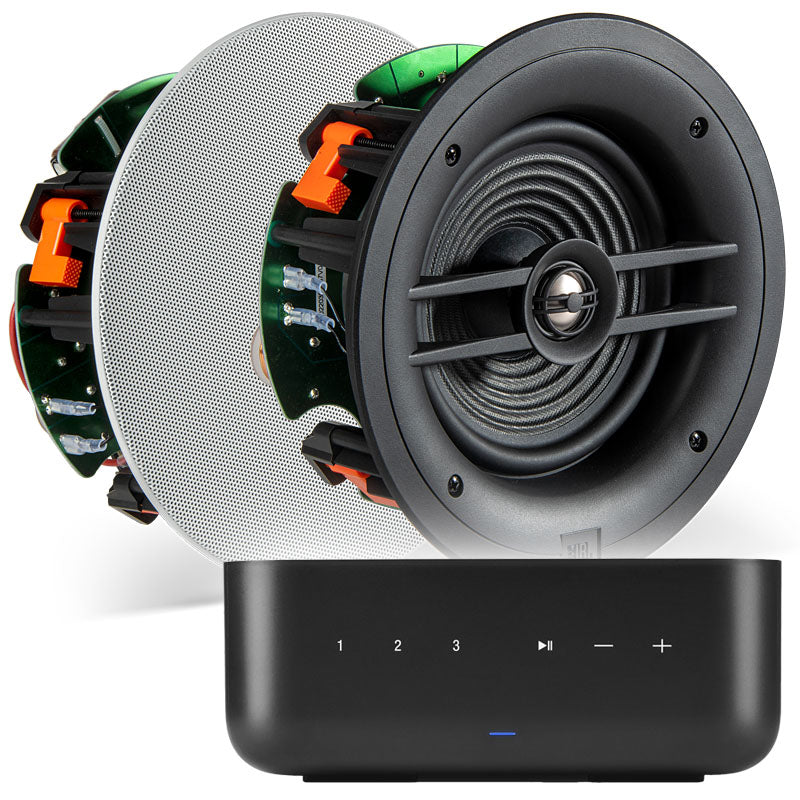 Denon Home Amp HEOS Streaming Amplifier x JBL Stage 260C In