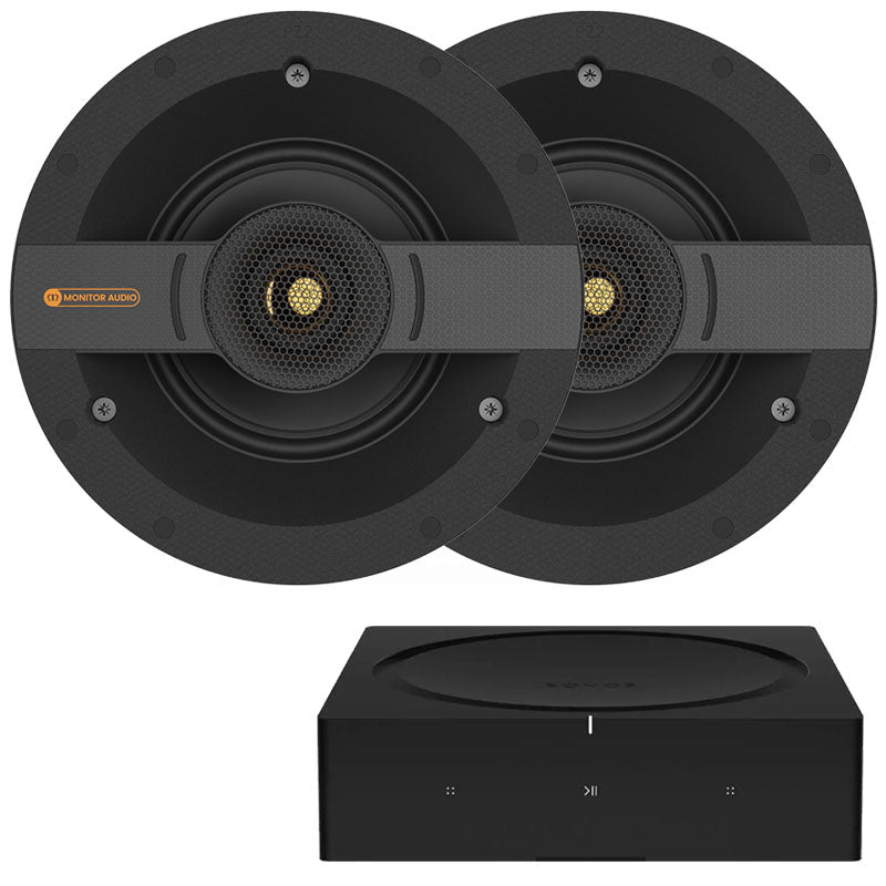 Sonos Amp x Monitor Audio Creator Series C1S In-Ceiling Speakers