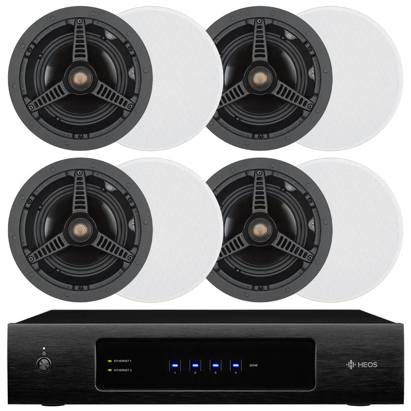 Denon HEOS Drive & 8 x Monitor Audio C165 Ceiling Speakers