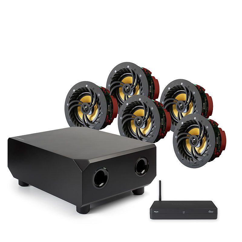 Lithe Audio Wireless In-Ceiling 5.1 Surround Sound Cinema Kit - WiSA C ...