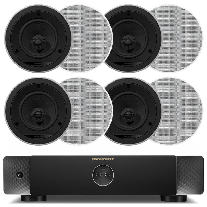 Marantz M4 4-Zone Amplifier & 8x B&W CCM665 Ceiling Speakers Package