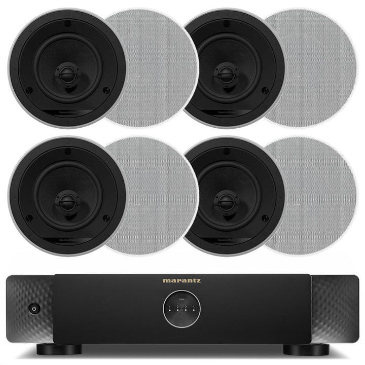 Marantz M4 4-Zone Amplifier & 8x B&W CCM665 Ceiling Speakers Package