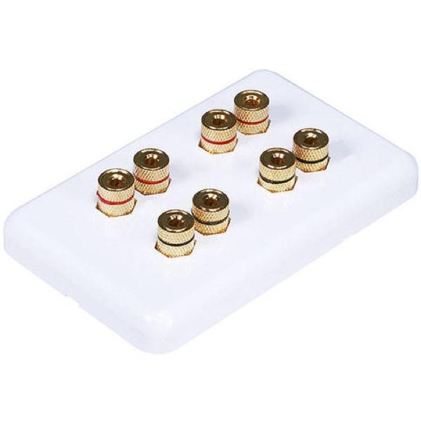 Ceiling-Speakers Double Wall plate for 2 Pairs of Speakers (Each)