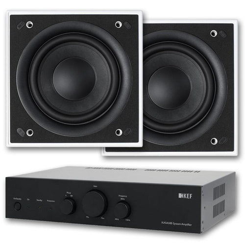 KEF KASA500 Subwoofer Amp & 2x Ci200QSb THX Drivers (Package)