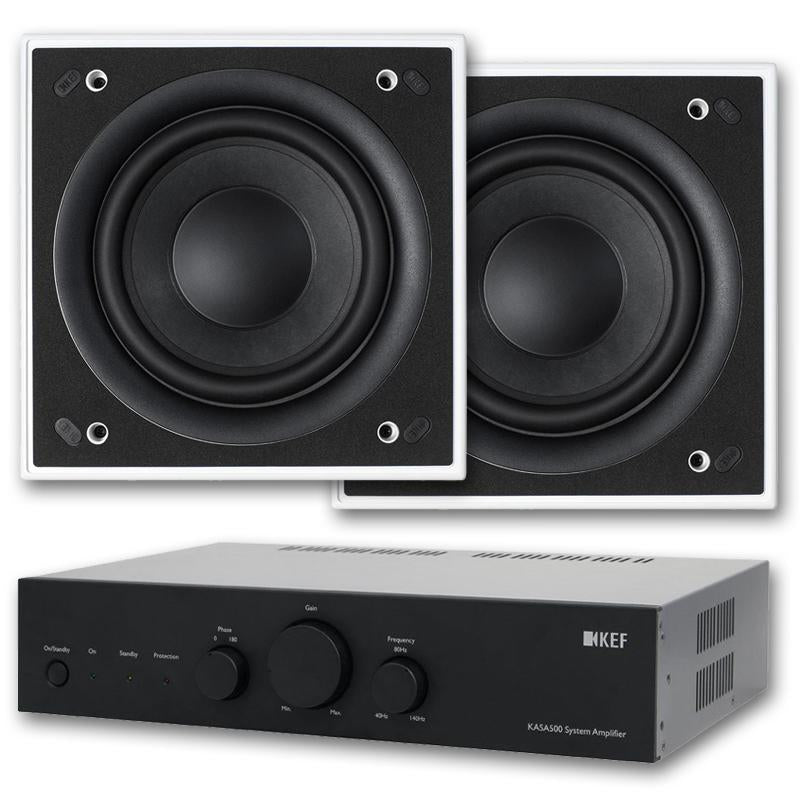 KEF KASA500 Subwoofer Amp & 2x Ci200QSb THX Drivers (Package)