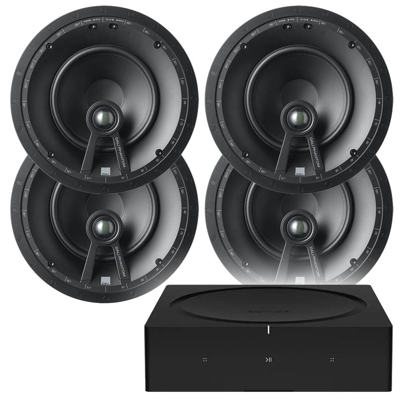 SONOS Amp & 4 x Dali Phantom E-60 In Ceiling Speakers