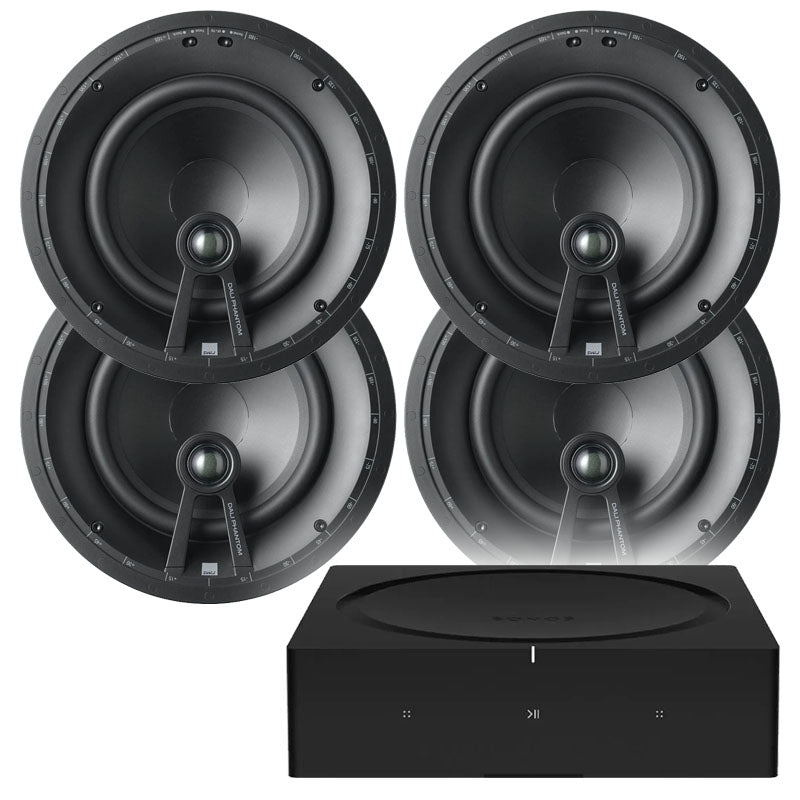 SONOS Amp & 4 x Dali Phantom E-80 In Ceiling Speakers